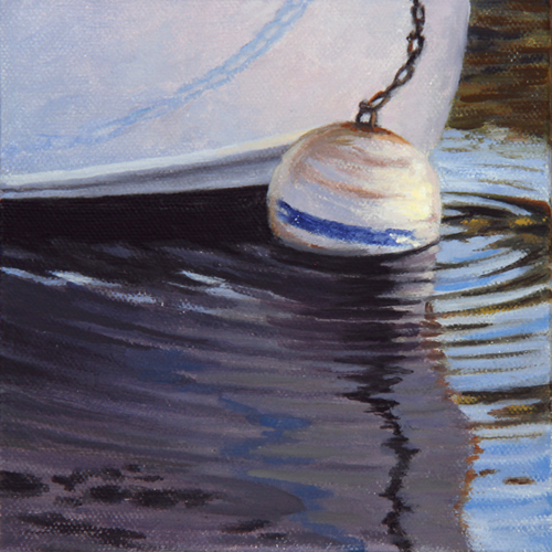 Will Kefauver oil painting, "Ripples 'n' Float"