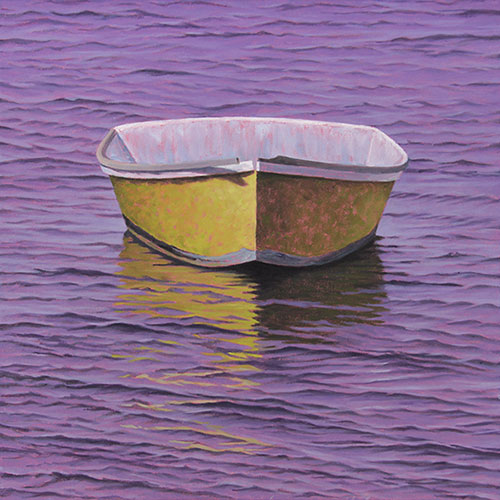 Will Kefauver oil paintings, "Skiff, Citron"