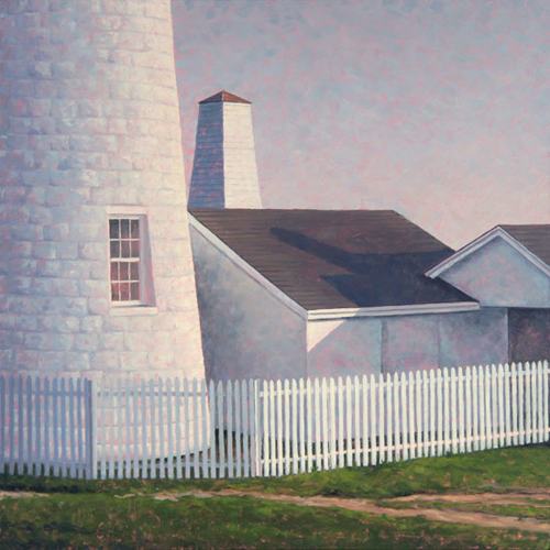 Will Kefauver oil painting, "Afternoon Light, Pemaquid"