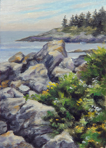 Will Kefauver oil painting, "To Green Point"