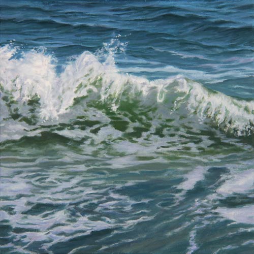 "Blue Break", oil painting by Will Kefauver