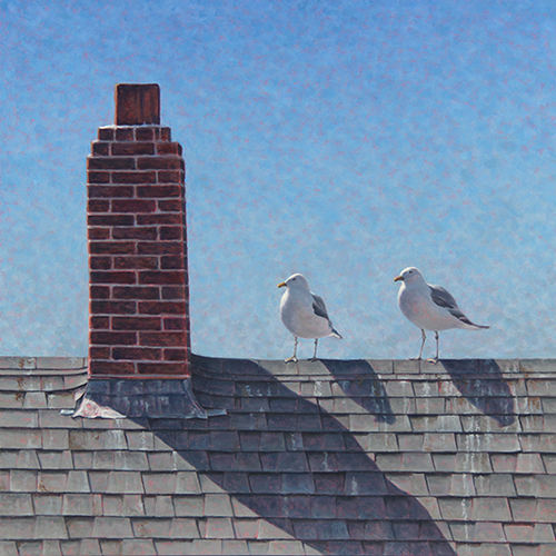 Will Kefauver, painting "Afternoon Meeting II"