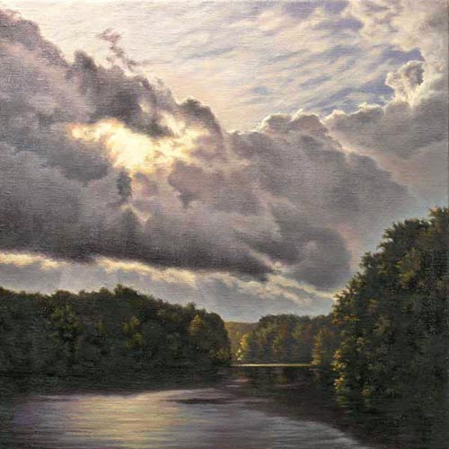 Will Kefauver oil painting, "Ephiphany"