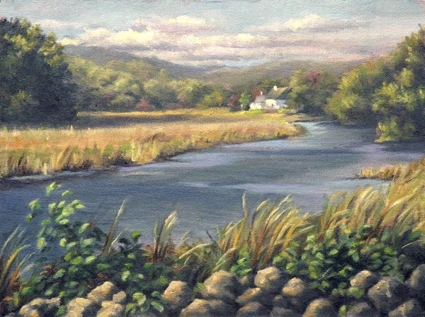 Will Kefauver oil painting, "Lieutenant River"