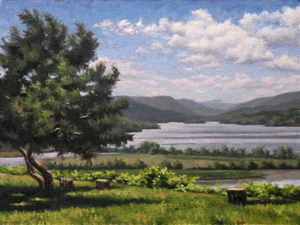 Will Kefauver oil painting, "Over the Marsh"
