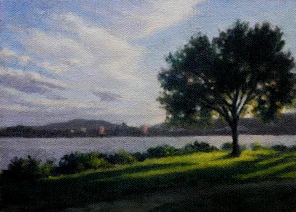 Will Kefauver oil painting, "Shadow Point"