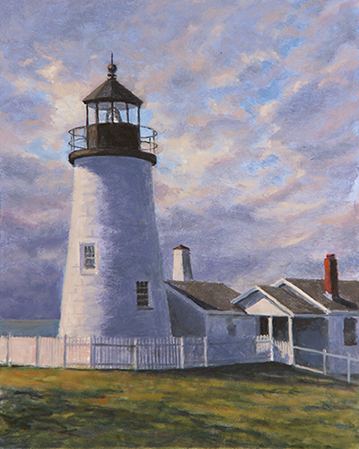 Will Kefauver oil paintings, "Pemaquid Light Morningk"