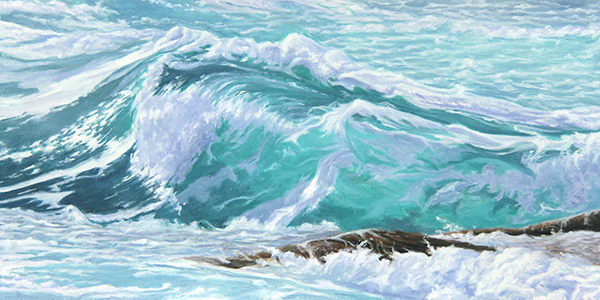 Will Kefauver oil paintings, "Breaking Sea"