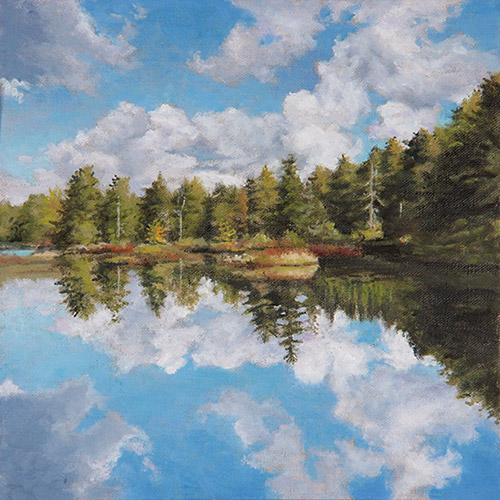 Will Kefauver oil paintings, "Cloudy Inlet"