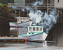 Will Kefauver oil painting, "Fired Up"