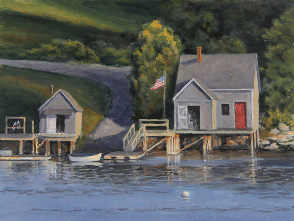 Will Kefauver oil paintings, "Fish House"