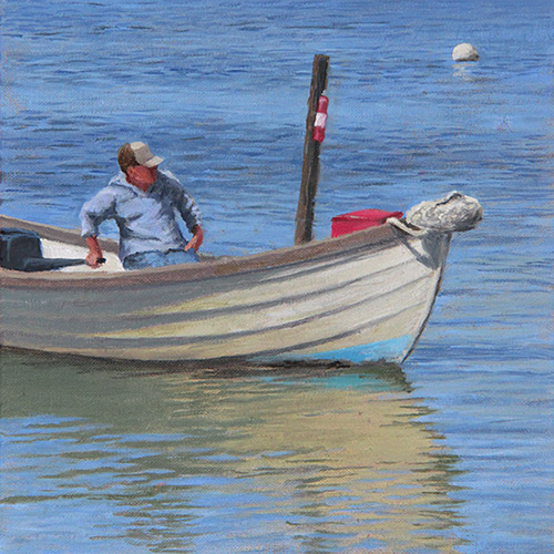 Will Kefauver oil paintings, "Harbor Master"