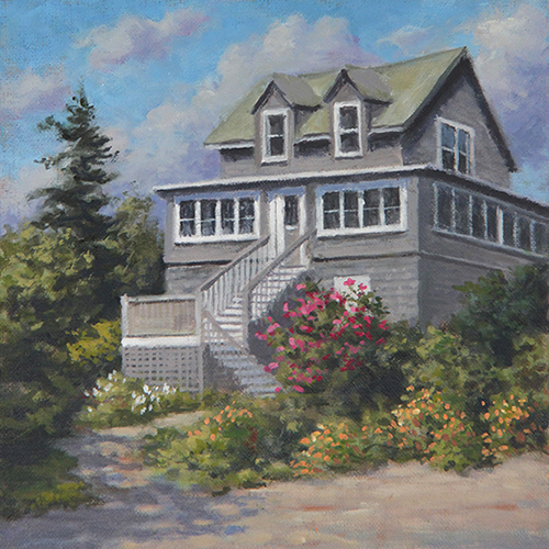Will Kefauver oil paintings, "House on Horn Hilll"