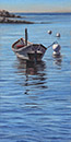 Will Kefauver oil painting, "Monhegan Reflections"