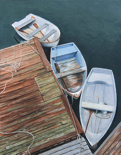 Will Kefauver oil paintings, "Pier Three"