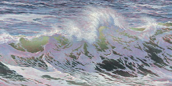 Will Kefauver oil paintings, "Wave Green IV"