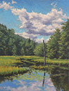 Will Kefauver original oil, "Woodland Marsh"