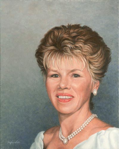 Will Kefauver portrait in oils, "Barbara"
