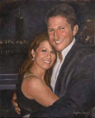 Will Kefauver portrait in oils, "Contino Family"