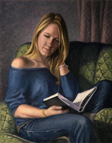 Will Kefauver portrait in oils, "Olivia"