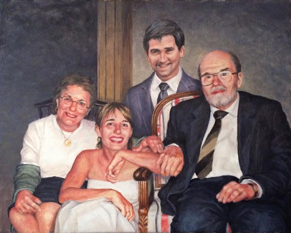 Will Kefauver portrait in oils, "The O'Shea Family"